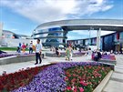 Futuristický areál výstavy EXPO 2017 v Astan, hlavním mst Kazachstánu s...