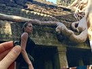 Lara Croft na výlet v Kambodi. Jedna z prvních fotek filmových míst, kterou...