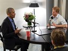 Princ Harry pro BBC zpovídal bývalého amerického prezidenta Baracka Obamu.