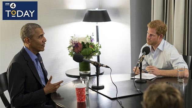 Princ Harry dlal pro BBC rozhovor s bvalm prezidentem USA Barackem Obamou.