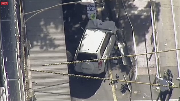 idi SUV v australskm Melbourne zranil 19 lid. (21. prosince 2017)