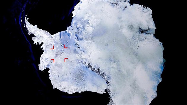 Masiv Mount Vinson v Antarktidě.