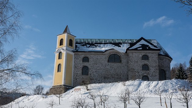 Poutn kostel v Neratov v Orlickch horch