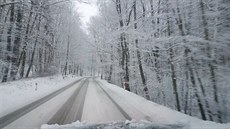 Plzeň a okolí zasypal sníh