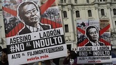 Proti omilostnní nkdejího prezidenta Fujimoriho protestovaly tisíce...