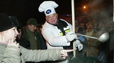 Oslavy vstupu do schengenského prostoru v Českém Těšíně v roce 2007.