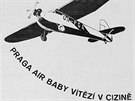 reklama na sportovní letounek Praga Air Baby