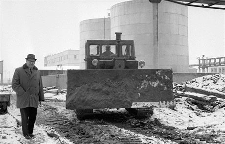 Jaderná elektrárna Jaslovské Bohunice v prosinci 1967