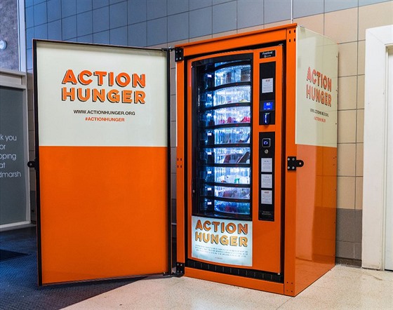 Společnost Action Hunger instalovala první automat pro bezdomovce v Nottinghamu