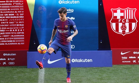 Philipe Coutinho, nová posila Barcelony za 4 miliardy korun na stadionu Camp...