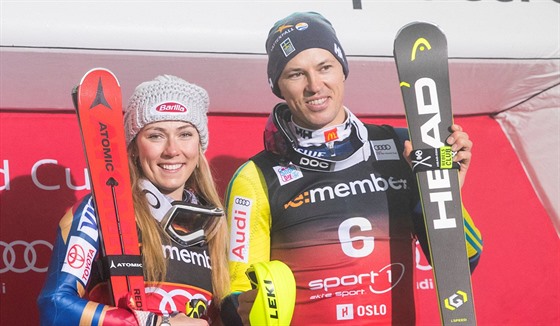 Amerianka Mikaela Shiffrinová a véd André Myhrer vyhráli novoroní paralelní...