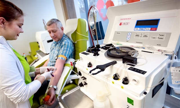 B�eclavské centrum pro odb�r plazmy se prezentuje jako nejmodern�j�í v �esku,...