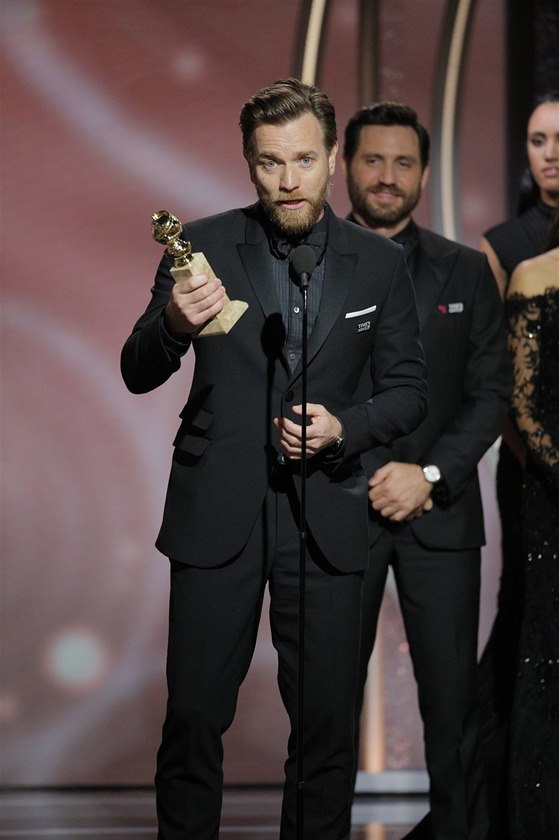 Ewan McGregor na Zlatých glóbech (Beverly Hills, 7. ledna 2018)