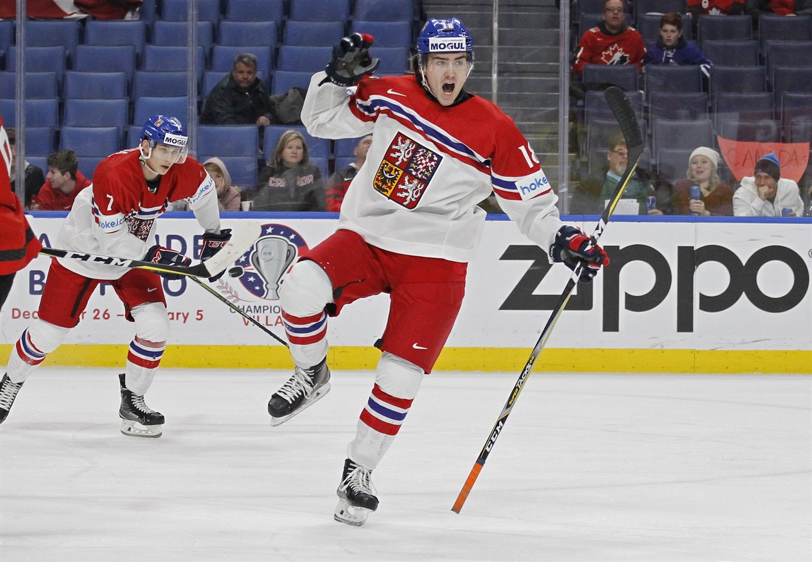 Fotogalerie Filip Zadina Se Raduje Z Golu V Semifinale Proti Kanade Na Ms Junioru