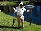 Na Florid neobvykle chladné poasí vyadilo z provozu leguány (4. ledna 2018)
