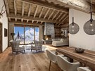 Interiér apartmánu v alpské oblasti Ski Arlberg