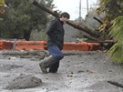 Americkou Kalifornii postihly silné záplavy a sesuvy bahna (9. ledna 2017).