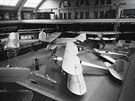Druhý prototyp cviného letadla Polikarpov U-2 (vpravo vpedu) na výstav v...