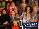 Oprah Winfreyová bhem kampan Baracka Obamy.