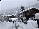 V Zermattu husté snení a nebezpeí lavin uvznilo 13 tisíc lidí (9. ledna...