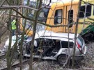 Sr�ka osobn�ho auta s vlakem si na Berounsku vy��dala lidsk� �ivot....
