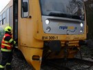 Sr�ka osobn�ho auta s vlakem si na Berounsku vy��dala lidsk� �ivot....
