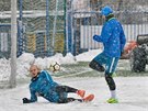 Zasnený start zimní pípravy fotbalist Liberce.