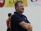 Kolínský trenér Pavel Bene proívá zápas s Ostravou.