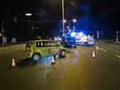 Nehoda dvou osobnch voz na kiovatce ulic Hradeck a Sokolsk v Hradci...