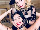 Madonna a její dcera Lourdes během Silvestra 2017