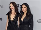 Ashley Juddová a Salma Hayeková na party po Zlatých glóbech (Beverly Hills, 7....