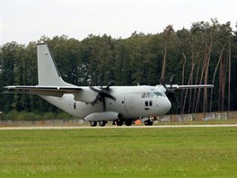 Prvn z dvou novch letoun C-27J Spartan pro slovensk letectvo