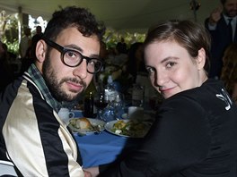 Jack Antonoff a Lena Dunhamová (Los Angeles, 4. íjna 2015)