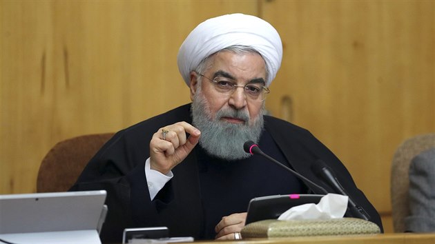 Íránský prezident Hasan Ruhání. (31. prosince 2017)