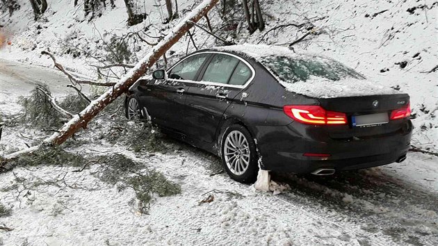 Hasii v Olomouckm kraji museli zasahovat kvli patnmu poas u t nehod. Po jedn hodin odpoledne vyjeli kvli pdu stromu na osobn vozidlo u Bohdkova. Nikdo nebyl zrann. (3. 1. 2018)