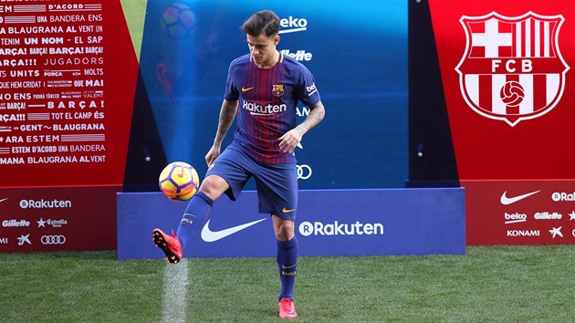 Philipe Coutinho, nov posila Barcelony za 4 miliardy korun na stadionu Camp Nou pi tradinm pedstaven.