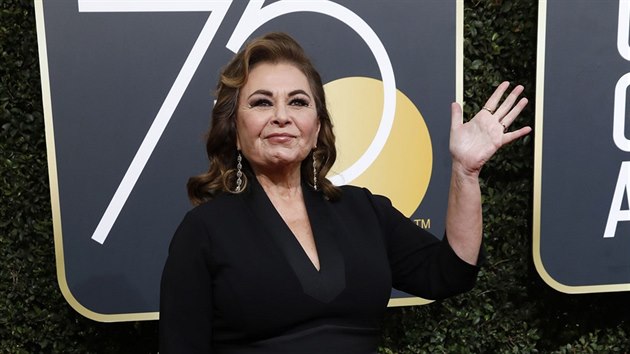 Roseanne Barrová na Zlatých glóbech (Beverly Hills, 7. ledna 2018)