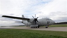 První z dvou nových letoun C-27J Spartan pro slovenské letectvo