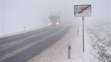 V Olomouckém kraji hust snilo. Sníh zpsobil na silnicích nkolik dopravních...