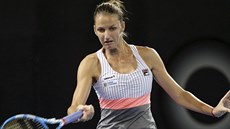 Karolína Plí�ková v duelu s ukrajinskou tenistkou Elinou Svitolinovou.