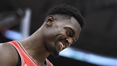 Bobby Portis z Chicaga má radost ze své trefy.