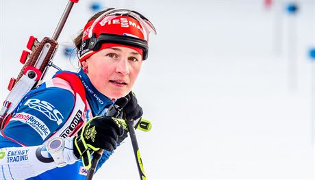 esk biatlonistka Veronika Vtkov ped vytrvalostnm zvodem v Ruhpoldingu