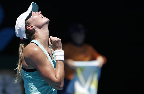 IVOTNÍ ÚSPCH. eskí tenistka Denisa Allertová v Austrálii poprvé v ivot...