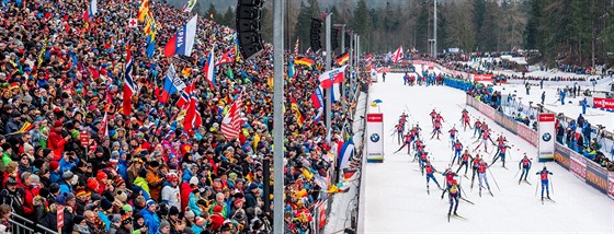 Biatlonový závod v německém Ruhpoldngu na 12,5 kilometru. Vítková dojela na...
