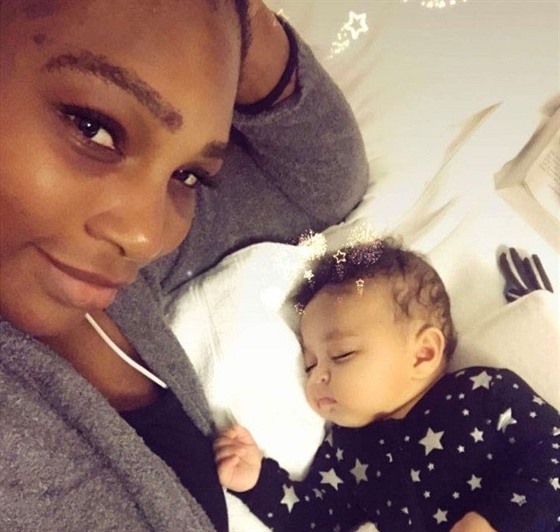 Serena Williamsová se na sociálních sítích ráda chlubí snímky své dcery Alexis...