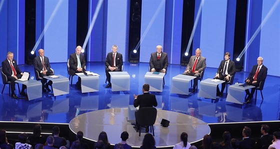 Debata prezidentských kandidátů na ČT (11. ledna 2018)