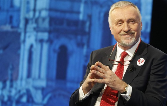 Mirek Topolánek v debat v eské televizi (11. ledna 2018)
