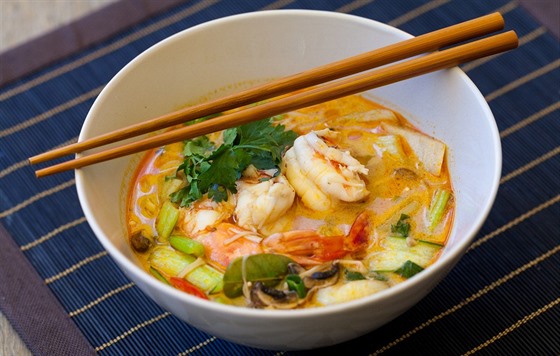 Thajská polévka Tom Yum