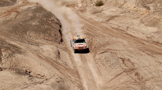 Martin Prokop na trase 12. etapy Rallye Dakar 2018.