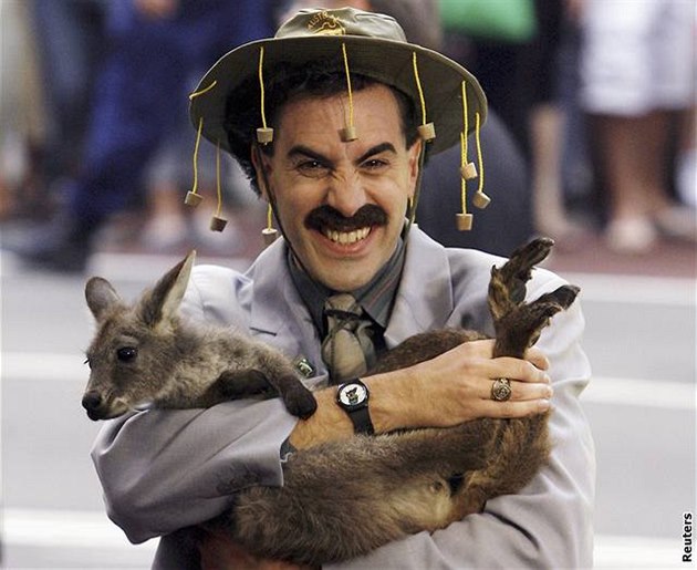 Sacha Baron Cohen alias Borat na turné v Austrálii